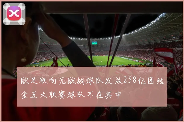 欧足联向无欧战球队发放258亿团结金五大联赛球队不在其中